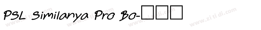 PSL Similanya Pro Bo字体转换